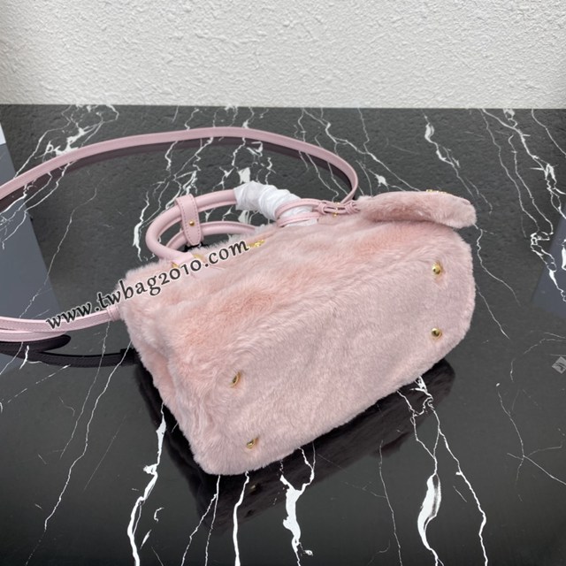 Prada專櫃新款山羊毛迷你殺手包 1BA906 普拉達Galleria迷你手袋手提女包 csp1520